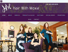 Tablet Screenshot of hairwithmoxie.com